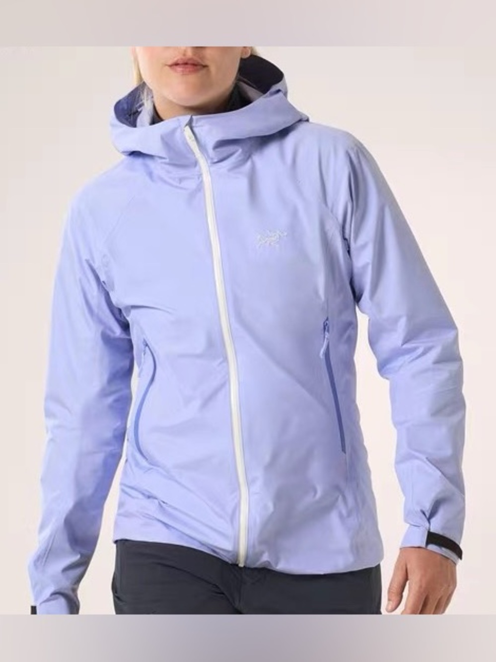 NWT Arc'teryx Kadin Hoody Gore-Tex Infinium Softshell Jacket Blue S Outdoor